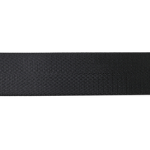 1 1/2in Poly/Nylon Herringbone Webbing Black 38MM-19