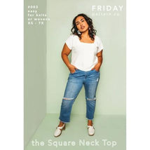 The Square Neck Top Pattern FRISNT003