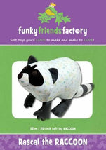 Rascal the Raccoon Pattern - 20in Stuffed Soft Toy - FF2663