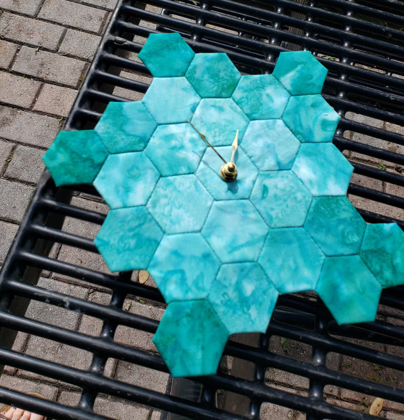 Hexi Clock - A New English Paper Piecing (EPP) Project