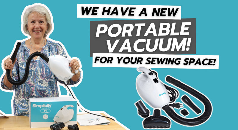 We have a PORTABLE VACUUM For Your Sewing Space!