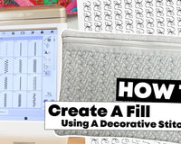 How To Create An Embroidery Fill With A Decorative Stitch!