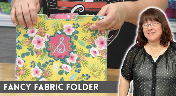 Five Minute Friday: Fancy Fabric Folders