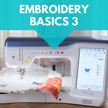 Embroidery Basics 3** Tues 12/02 9:30am-11:30am