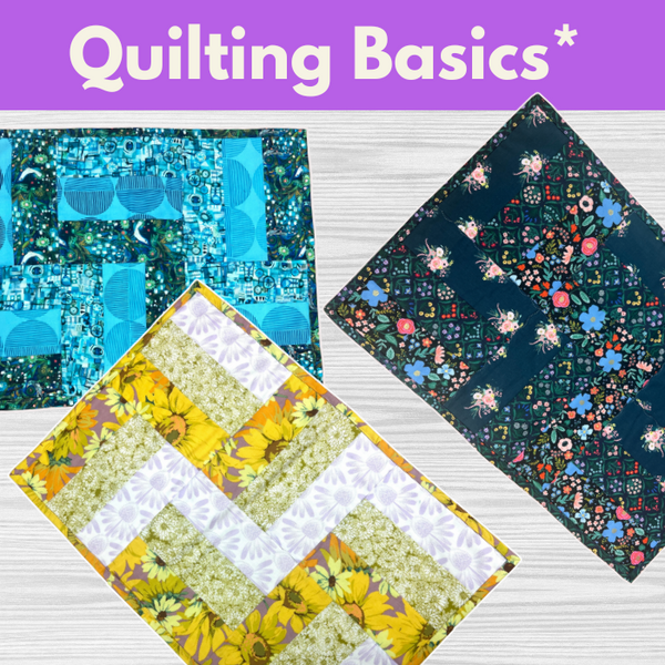 Quilting Basics 1* Sat 11/01 & 11/15 9:30am-12:30pm (Skips a Week)