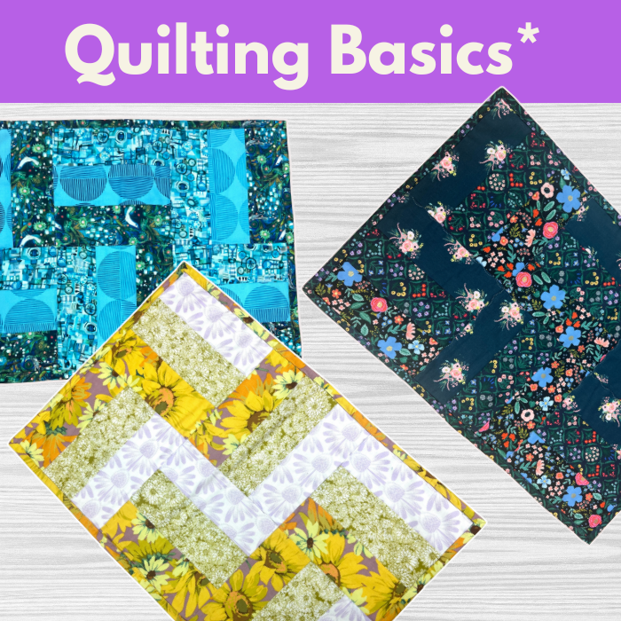 Quilting Basics 1* Sat 11/01 & 11/15 9:30am-12:30pm (Skips a Week)