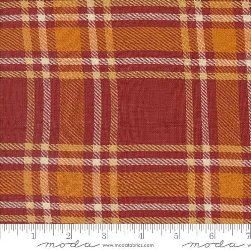 16" Toweling-Classic Retro Holiday Christrmas Rust Harvest Plaid 920-316