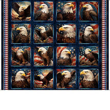 1776-36" Eagle Picture Patches Panel Dark Navy 2600-31660-N