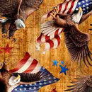 1776-American Eagle & Flag Toss Amber 2600-31661-S