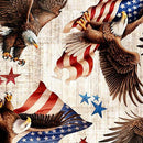 1776-American Eagle & Flag Toss Birch 2600-31661-E