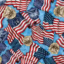 1776-American Flags & 250 Crest Blue 2600-31662-B