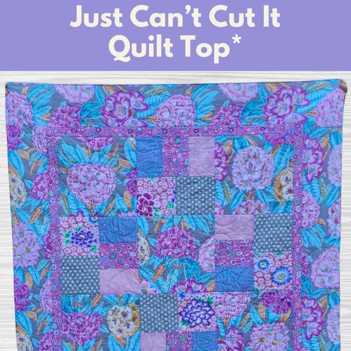 Just Can't Cut It Quilt Top* Fri 12/05, 12/12, & 12/19 9:30am-12:30pm
