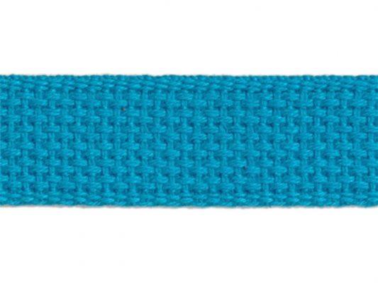1" Cotton Webbing-Turquoise