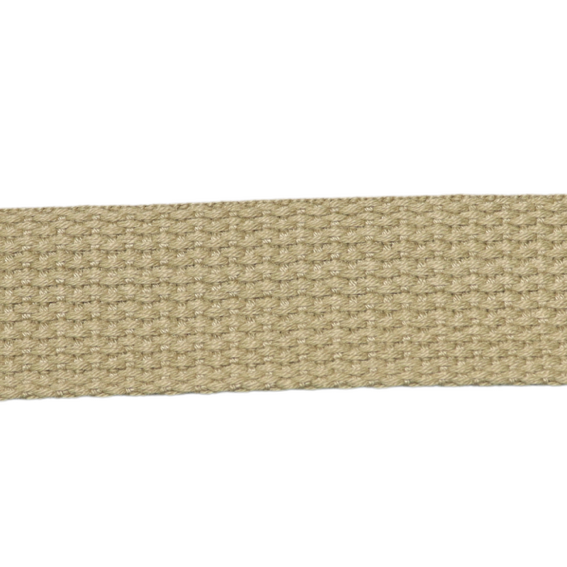 1in Cotton Webbing Beige 25MM-C-12