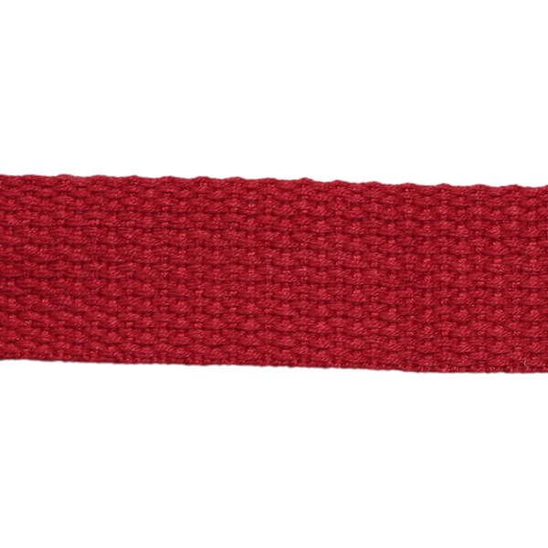 1in Cotton Webbing Dark Red 25MM-C-1