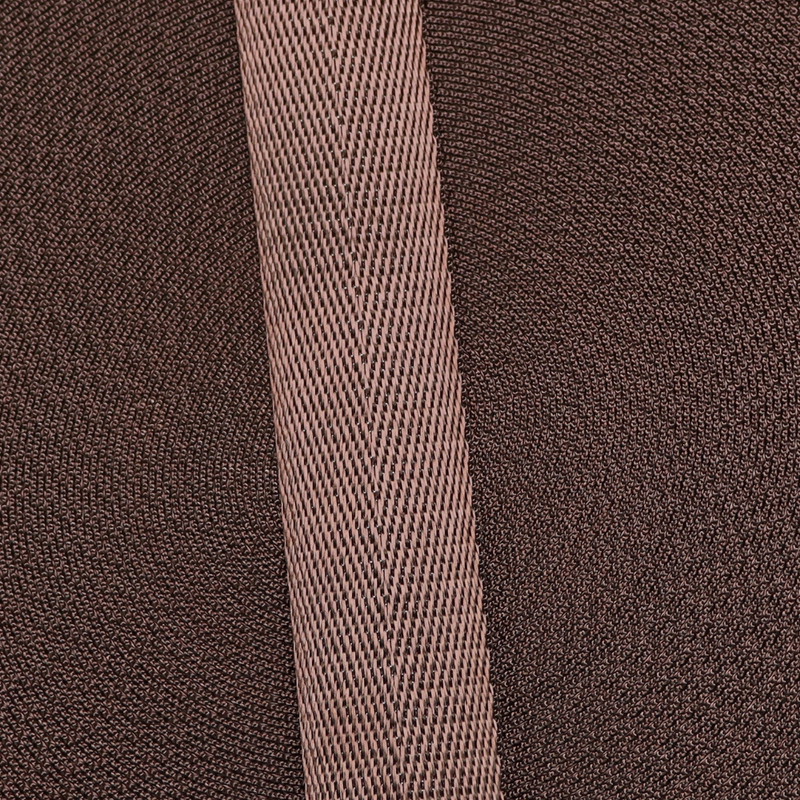 1in Poly/Nylon Herringbone Webbing Brown 25MM-11