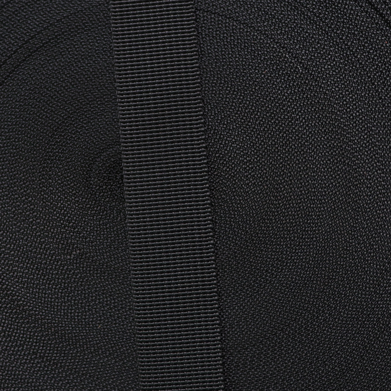 1in Poly/Nylon Webbing Black 25MM-P-1