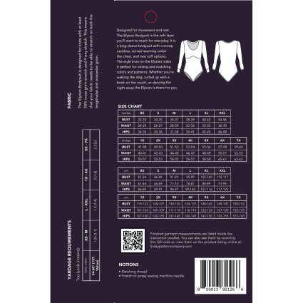 The Elysian Bodysuit Pattern FRIEB034