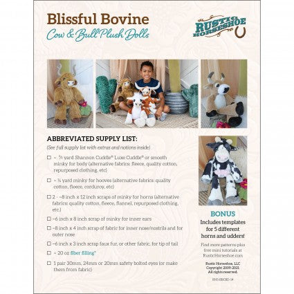 Blissful Bovine Pattern RHS-BBCBD-1