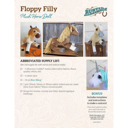 Floppy Filly Pattern RHS-FFHD-1
