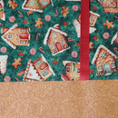 Easy Tote Bag Fabric Kit - Gingerbread Town