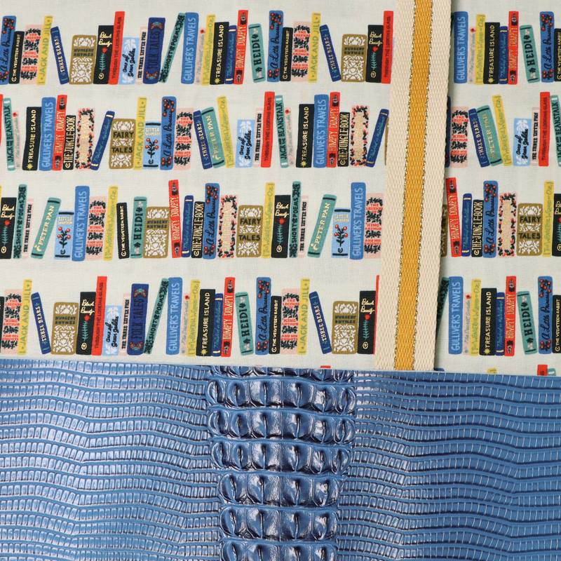 Easy Tote Bag Fabric Kit - The Book Nook