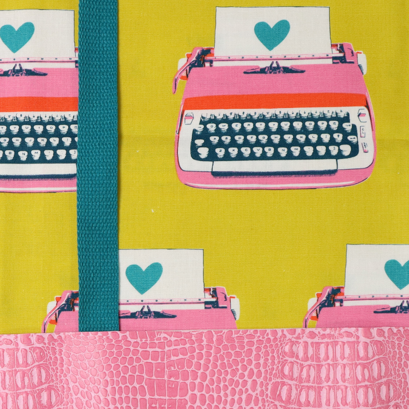 Easy Tote Bag Fabric Kit - Tommy Typewriter