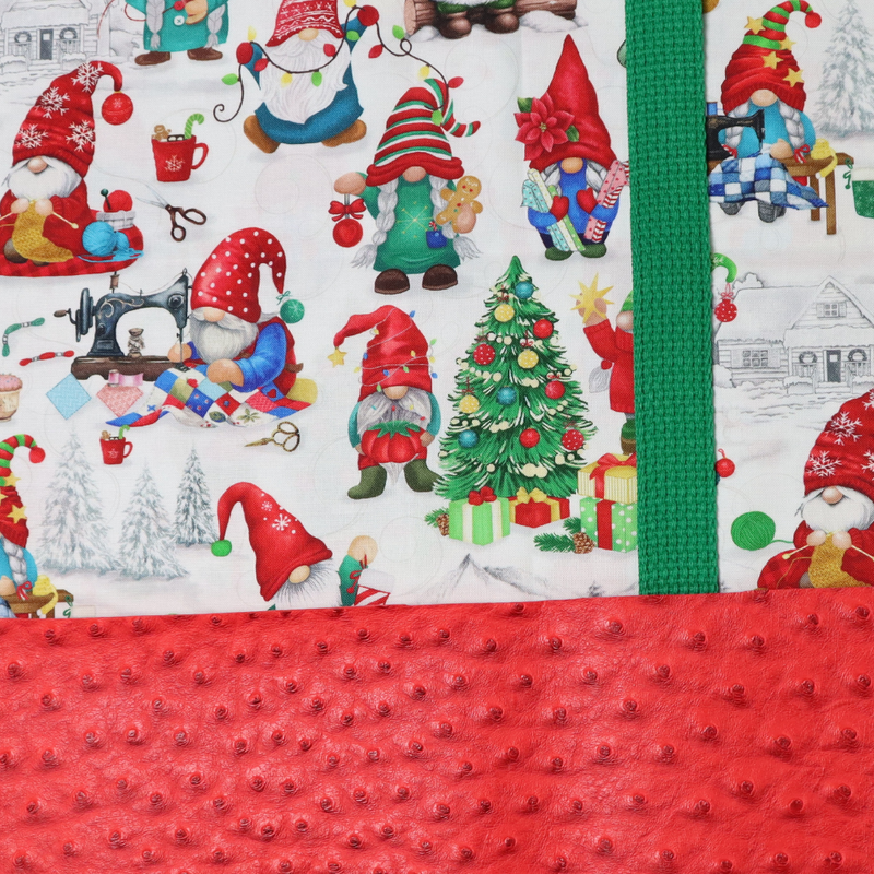Easy Tote Bag Fabric Kit - Santa's Workshop