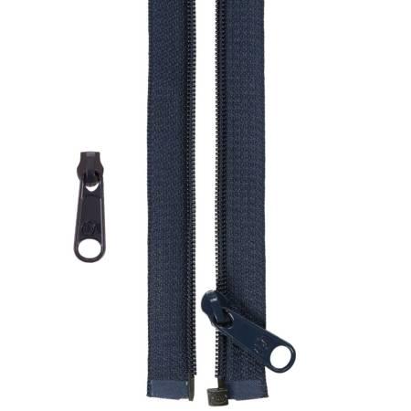 50in Separating Zipper and Extra Slide Navy ZIP50-235