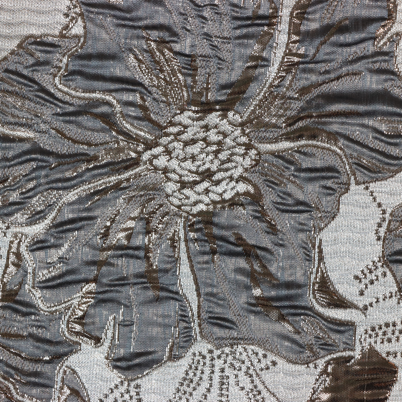 58" Big Flower Brocade-10 NewGrey BRO-5201-LIL-10NUGRY