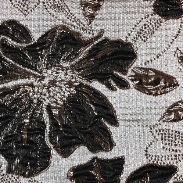58" Big Flower Brocade-11 Black BRO-5201-LIL-11BLACK