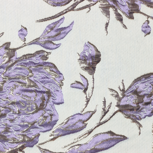 58" Metallic Brocade Big Flower Lilac BRO-4536-SU-LILA