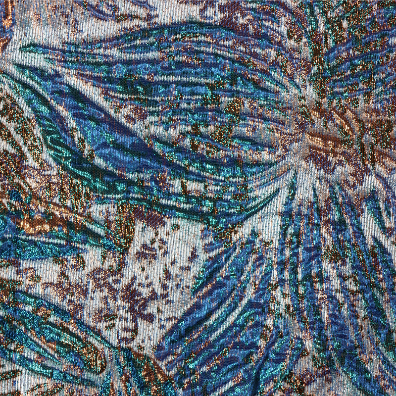 58" Tropical Metallic Brocade-5 BRO-5207-LIL-5