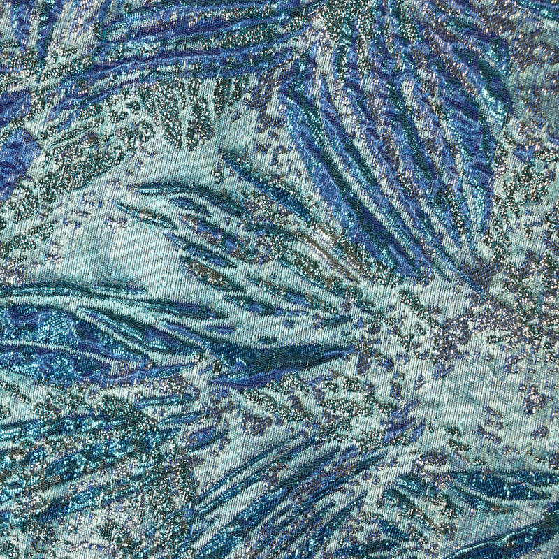 58" Tropical Metallic Brocade-6 BRO-5207-LIL-6