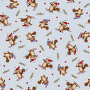 A Day In The Wood-Tossed Chipmunks Grey Blue 7906-19