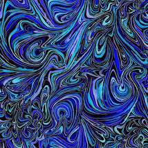 Escapade - Abstract Metallic Marble-Indigo Escapade --CM3799-INDIGO