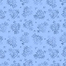 Amalfi Coast-Floral Stamp Light Blue W105-008-555