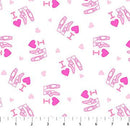 At The Ballet-Heart Ballet White & Pink 10609-10