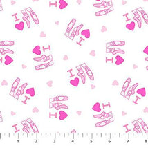 At The Ballet-Heart Ballet White & Pink 10609-10