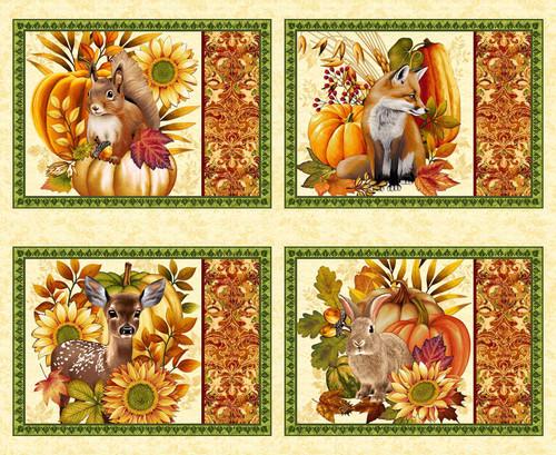 Autumn Fields-36" Placemats Panel 8376P-44