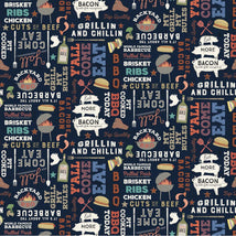 Backyard BBQ Digital Words Black Y4416-3