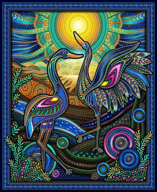 Baiame's Spirit-36" Panel Blue OA598311