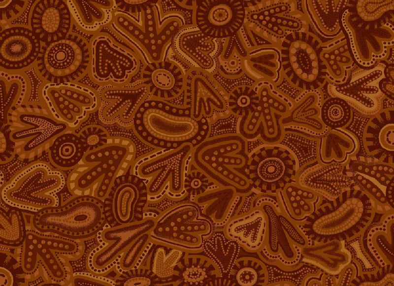 Baiame's Spirit-Bird Tracks Brown OA598354