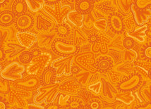 Baiame's Spirit-Bird Tracks Orange OA598353