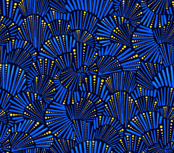 Baiame's Spirit-Fan Spray Blue OA598341