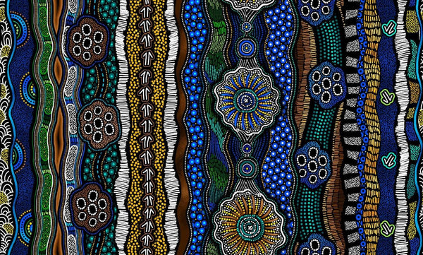 Baiame's Spirit-Stripe Blue OA598391