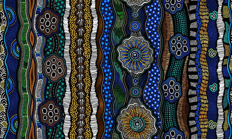 Baiame's Spirit-Stripe Blue OA598391