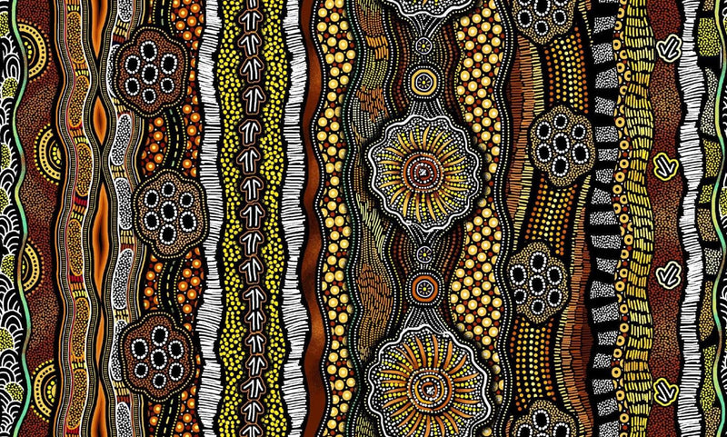 Baiame's Spirit-Stripe Brown OA598392