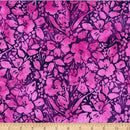Bali Batik-Painted Floral Purple W2606-14