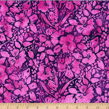 Bali Batik-Painted Floral Purple W2606-14